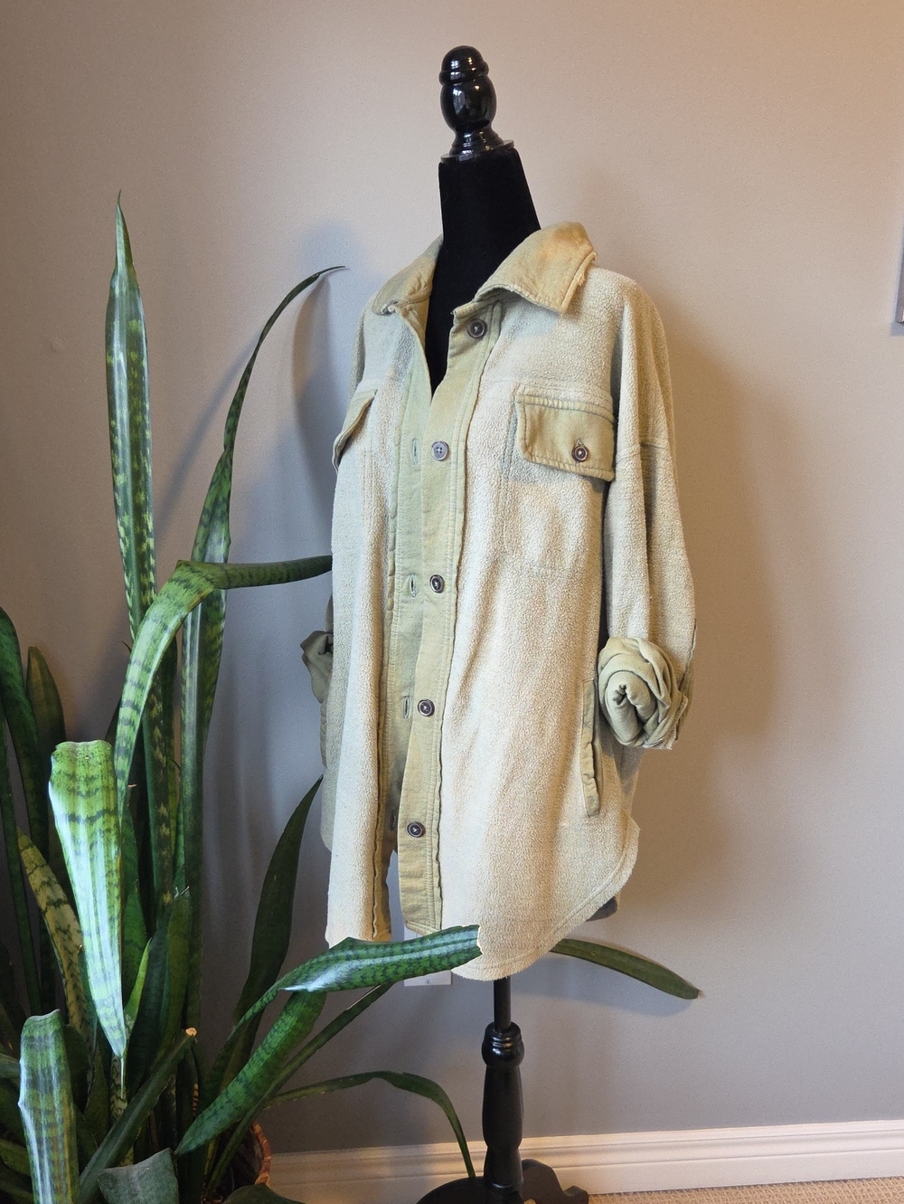 Free People RUBY Button-Up Shacket Jacket - Picture 2 of 10